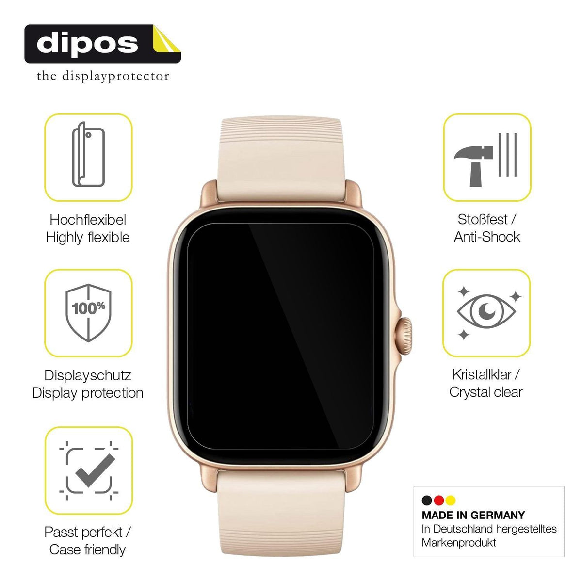 1x 3D Full Cover Schutzfolie für Amazfit GTS 3 (7)