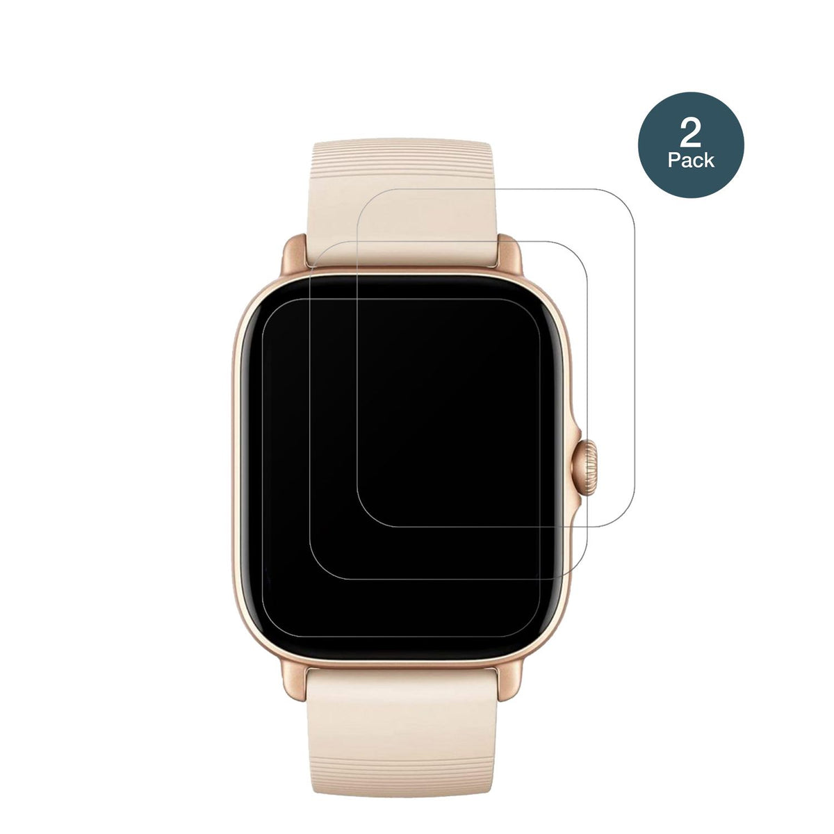 2x 9H Schutzfolie matt für Amazfit GTS 3 Panzerfol (2)