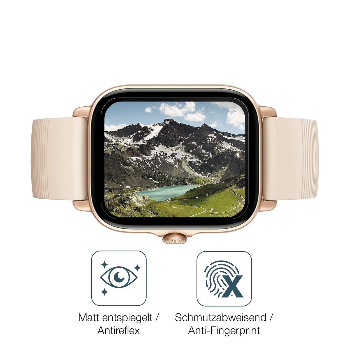 2x 9H Schutzfolie matt für Amazfit GTS 3 Panzerfol (5)