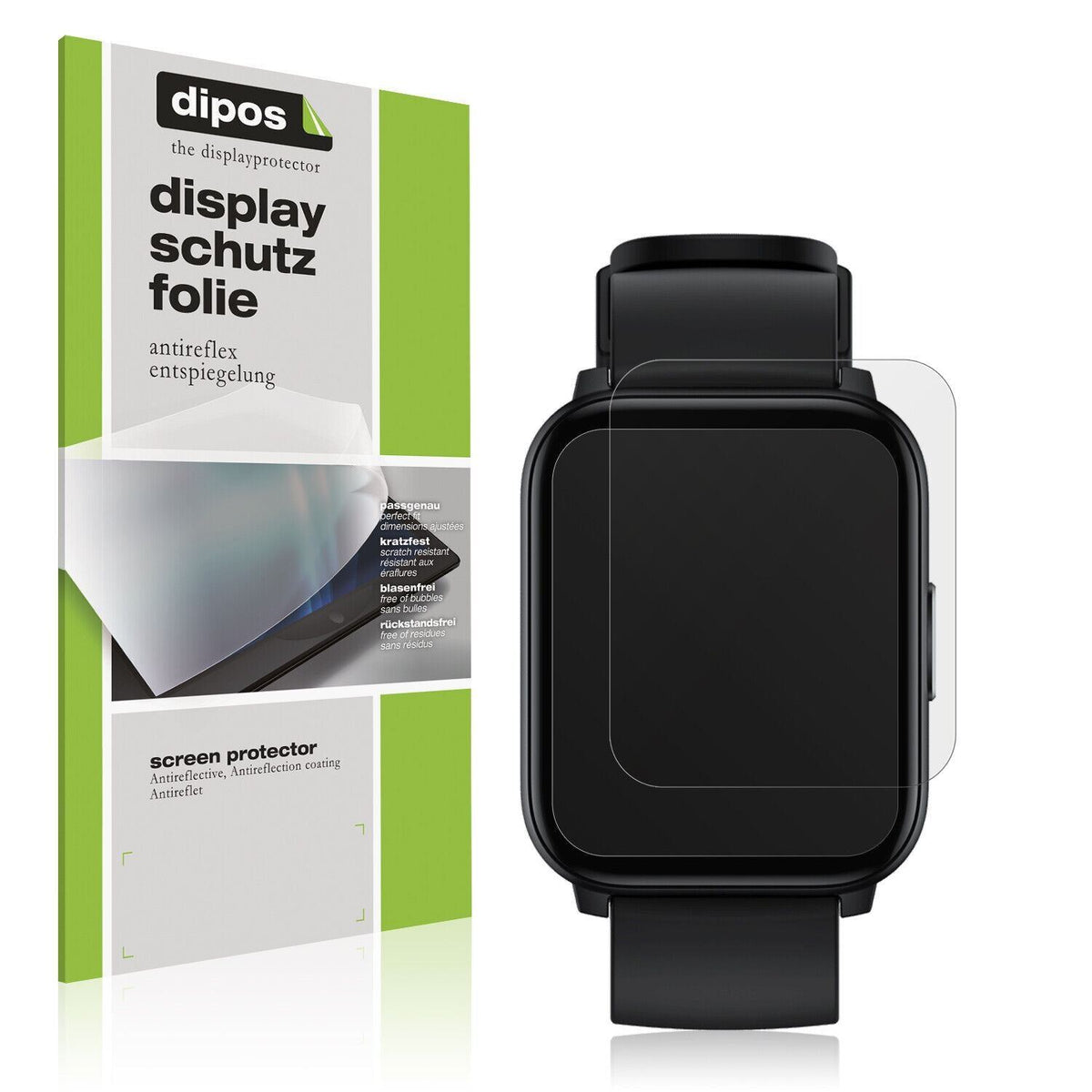 5x Schutzfolie matt für Realme Watch S100 Display- (1)