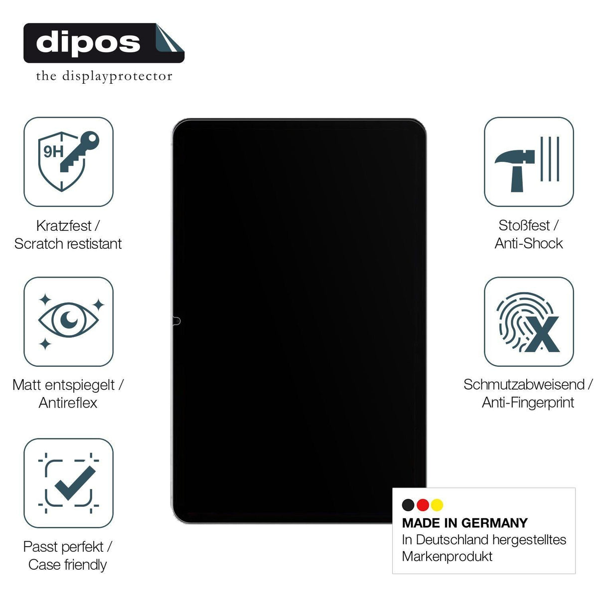 2x 9H Schutzfolie matt für OPPO Pad Air Panzerfoli (7)