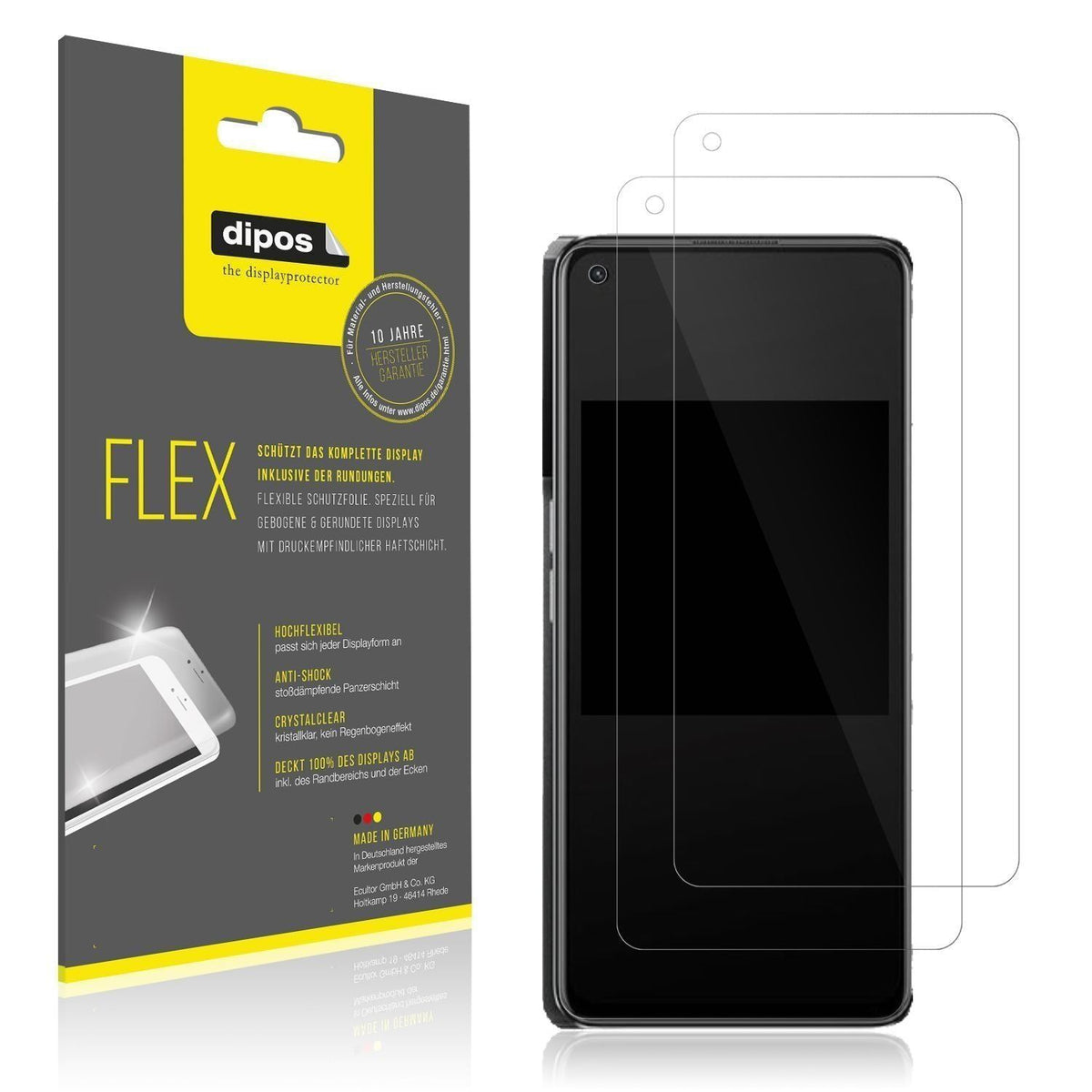 2x 3D Full Cover Schutzfolie für Oppo K10 Pro (1)