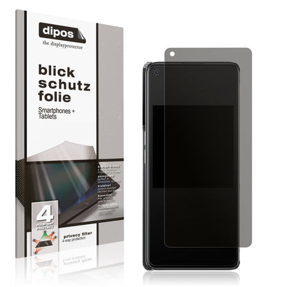 Blickschutzfolie für Oppo K10 Pro 5G matt Schutzfo (1)