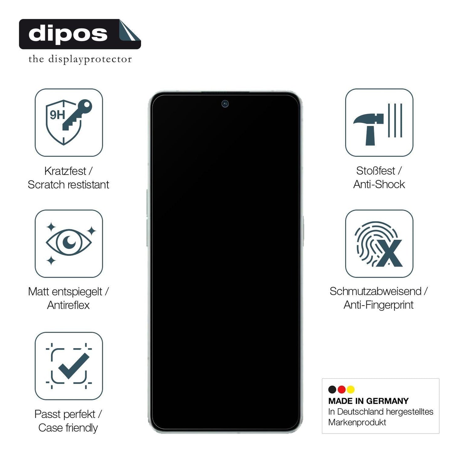 2x 9H Schutzfolie matt für Oppo Reno8 Pro Plus Pan (7)
