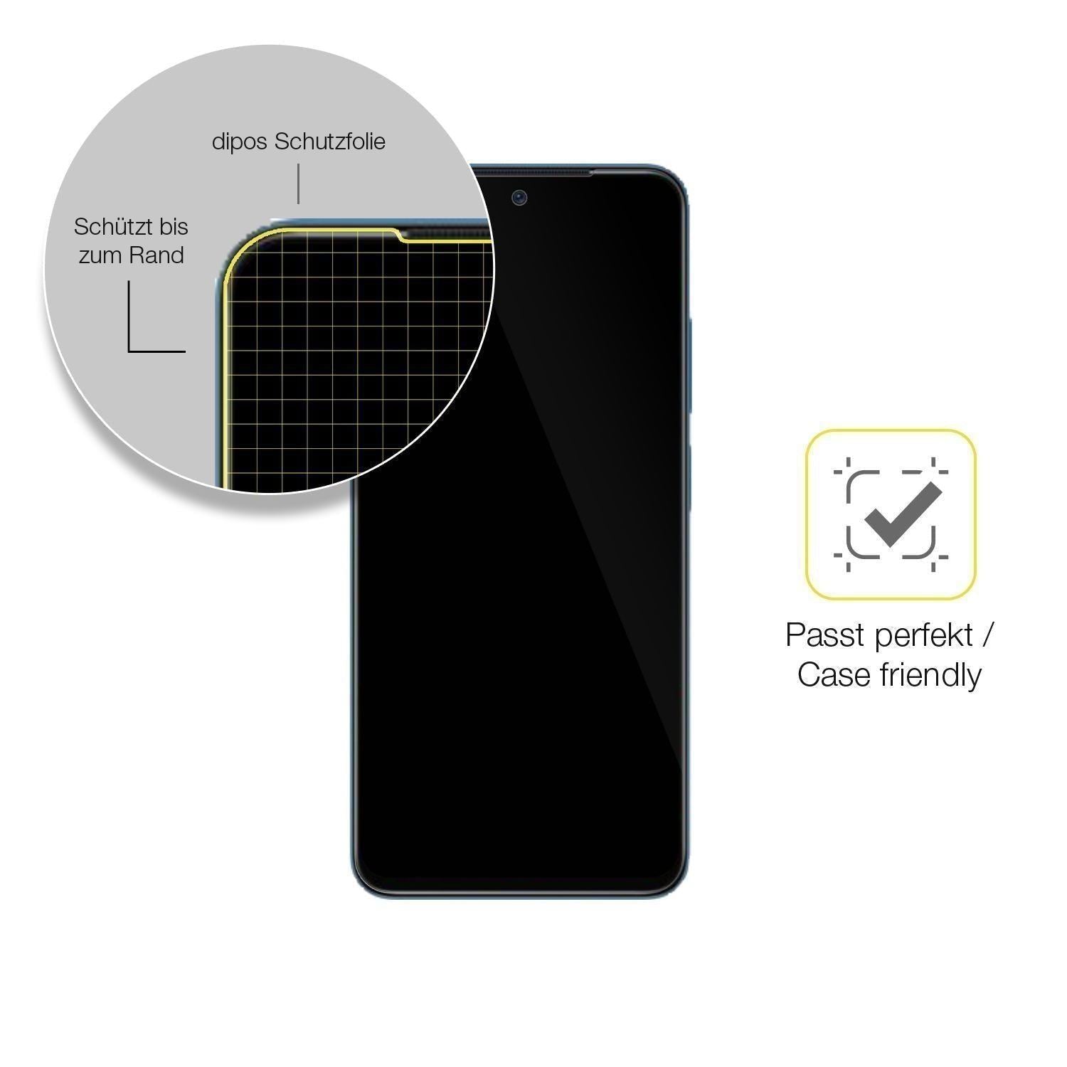 2x 3D Full Cover Schutzfolie für Xiaomi Redmi Note (6)