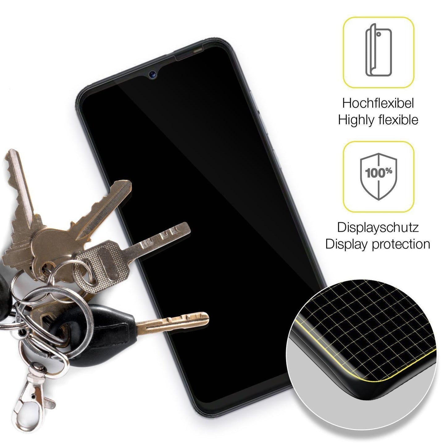 2x 3D Full Cover Schutzfolie für Tecno POP 5P (3)