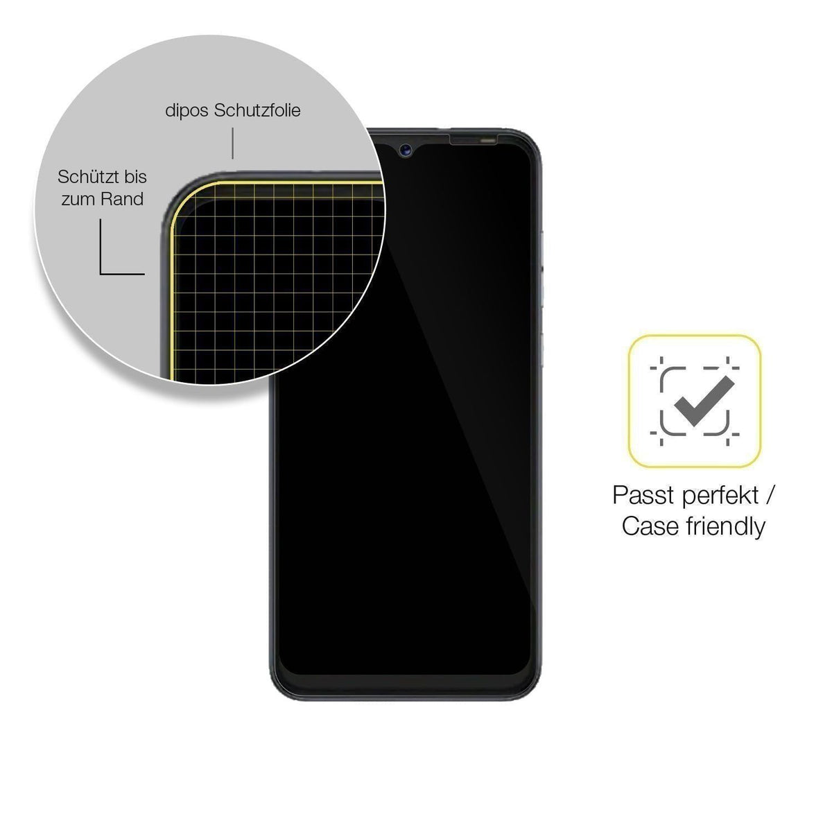 2x 3D Full Cover Schutzfolie für Tecno POP 5P (6)