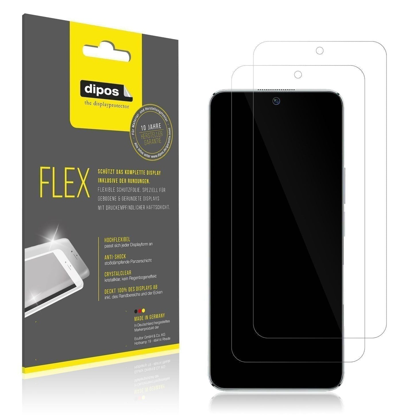 2x 3D Full Cover Schutzfolie für Honor Play6T Pro (1)
