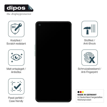 1x 9H Schutzfolie matt für Oppo Reno7 Z 5G Panzerf (7)