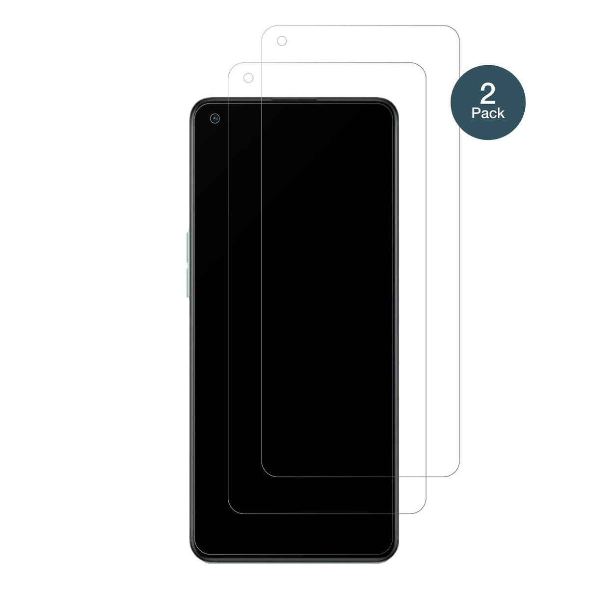 2x 9H Schutzfolie matt für Oppo Reno7 Z 5G Panzerf (2)