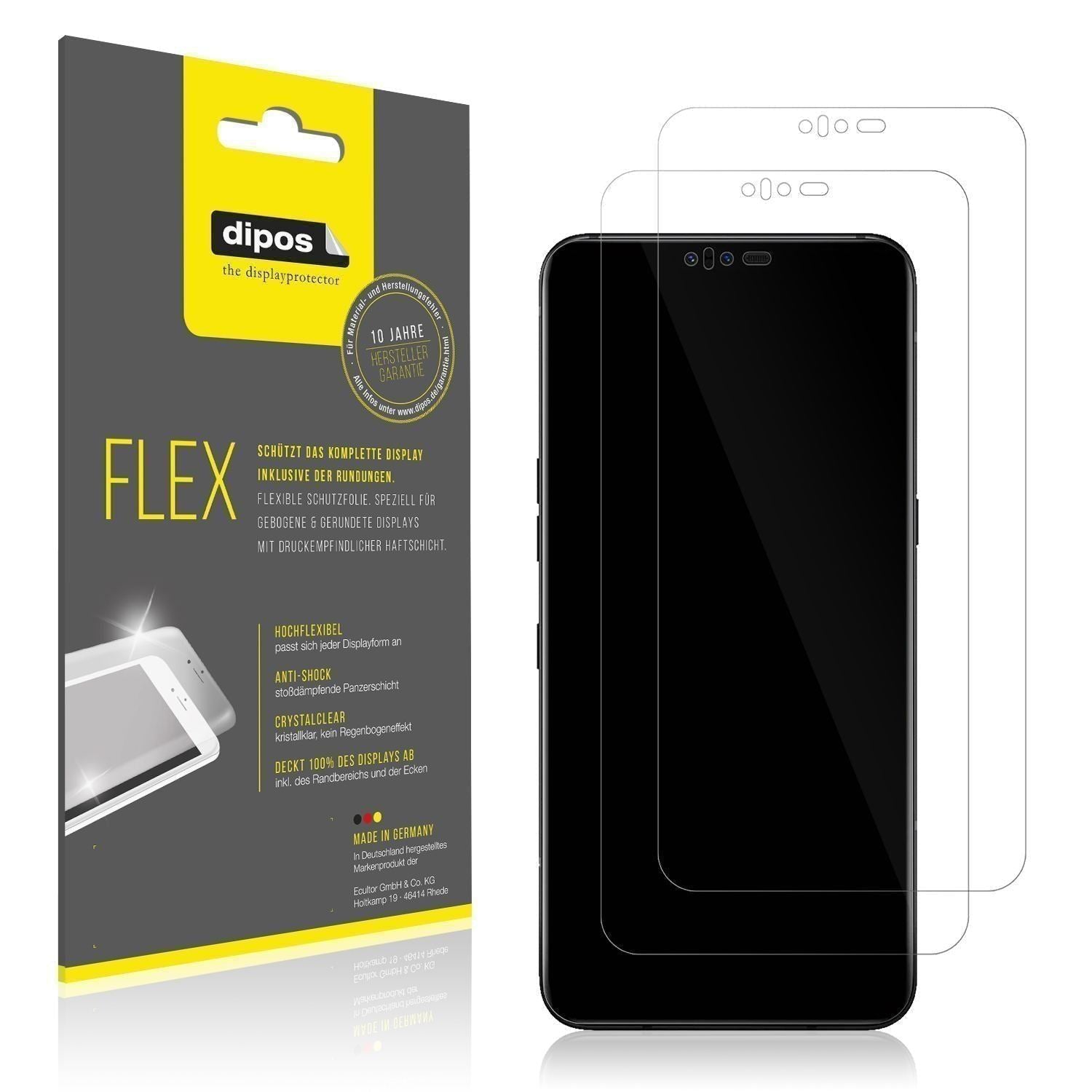 2x 3D Full Cover Schutzfolie für LG V50 ThinQ (1)