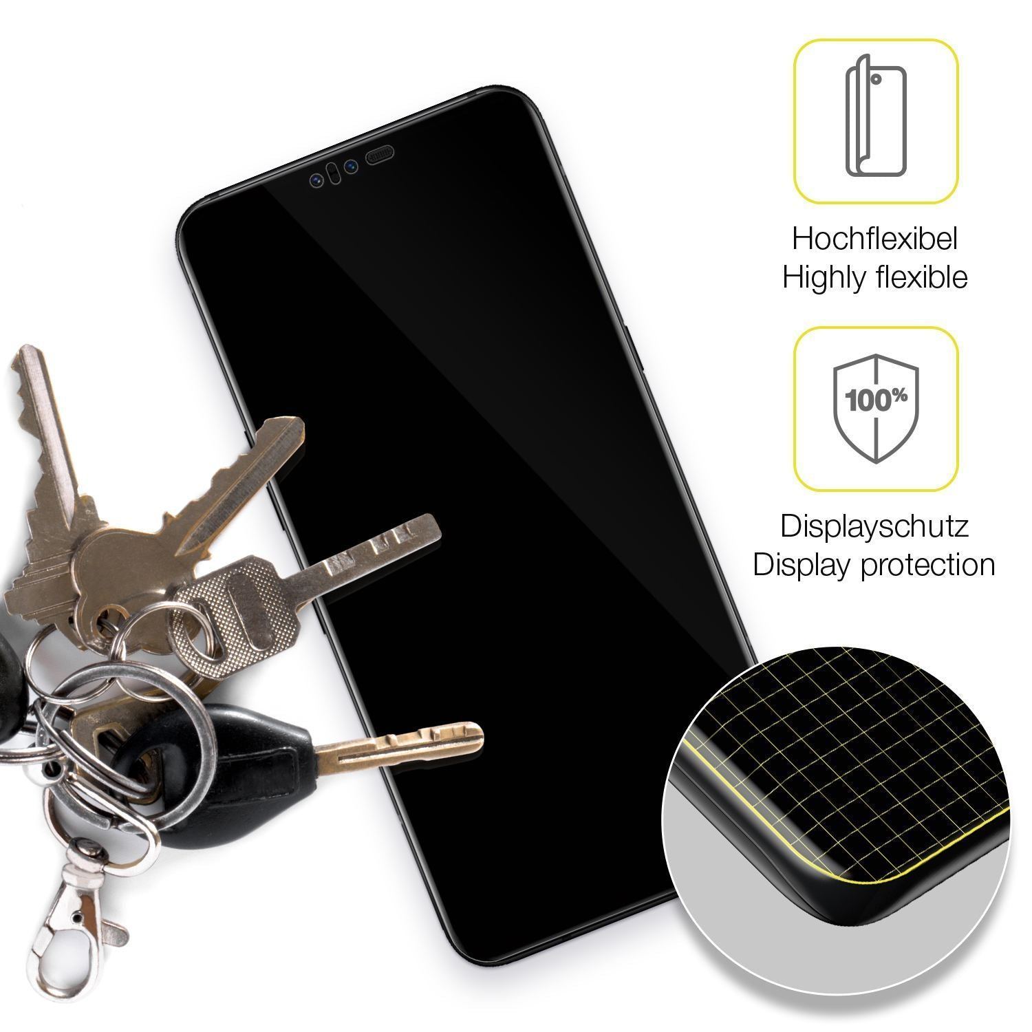 2x 3D Full Cover Schutzfolie für LG V50 ThinQ (3)