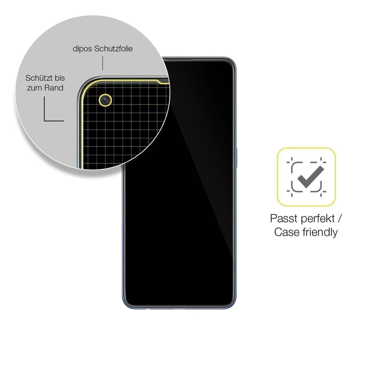 2x 3D Full Cover Schutzfolie für Oppo F19 (6)