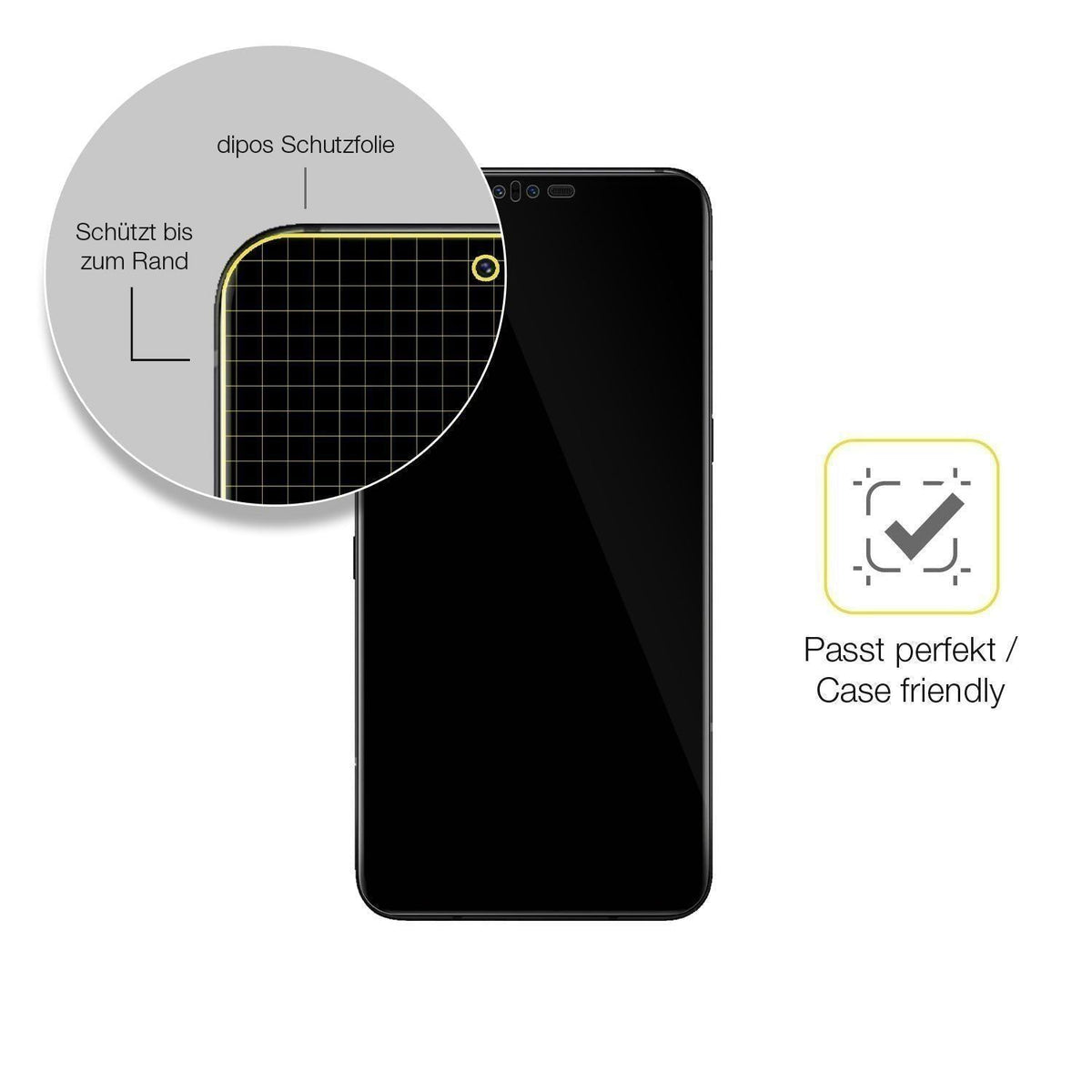 3x 3D Full Cover Schutzfolie für LG V50 ThinQ (6)