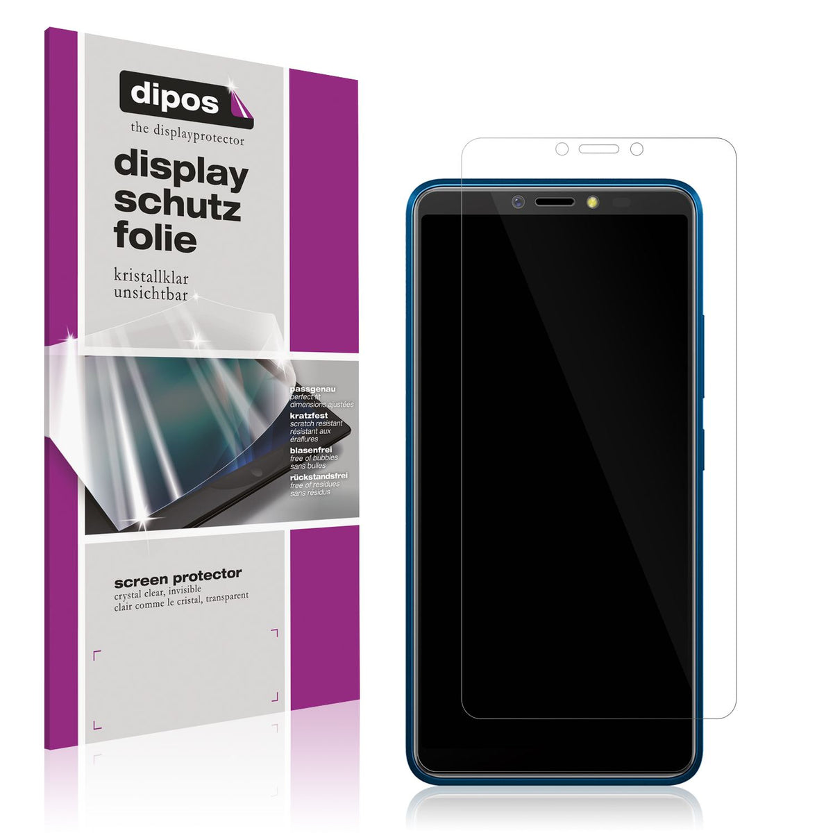 1x Schutzfolie klar für BQ 6030G Practic Display-S (1)