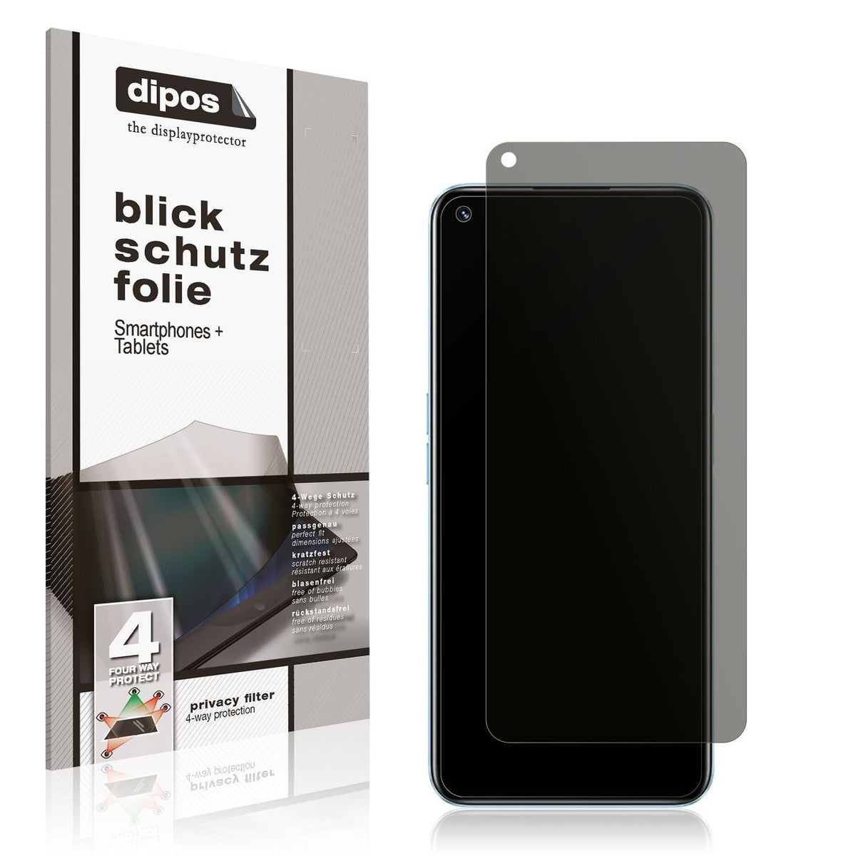 Blickschutzfolie für Realme 9 Pro matt Schutzfolie (1)