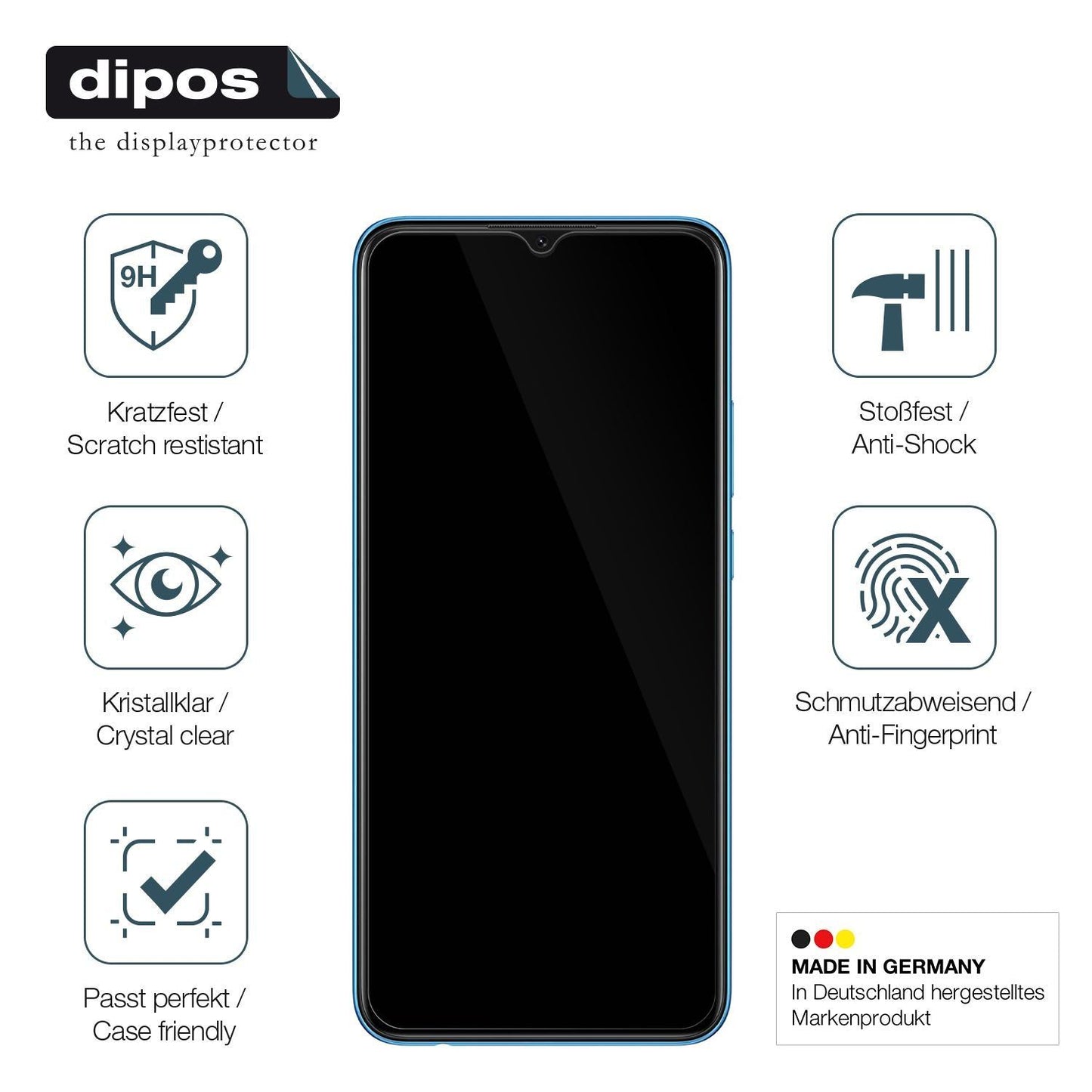 2x 9H Schutzfolie für Oppo A16K Panzerfolie (7)
