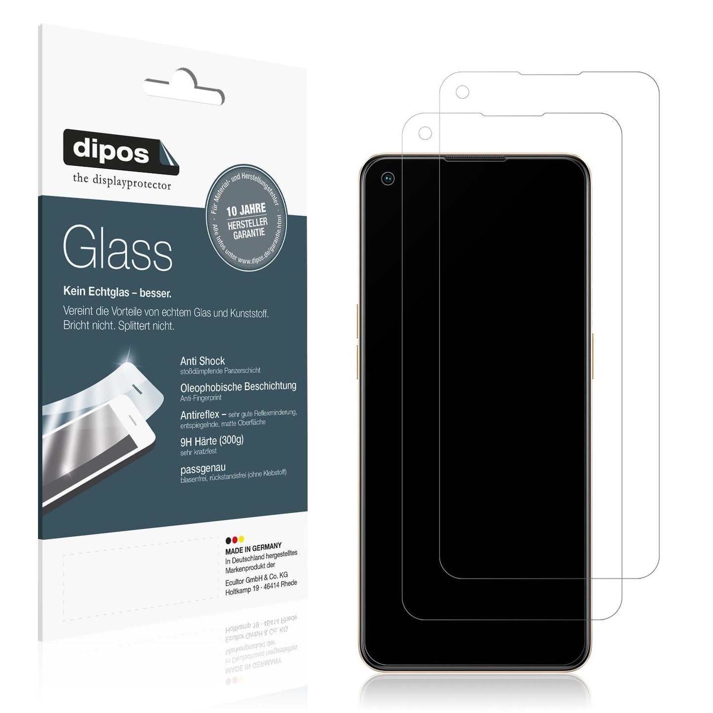 1x 9H Schutzfolie matt für Oppo F21 Pro Panzerfoli (1)