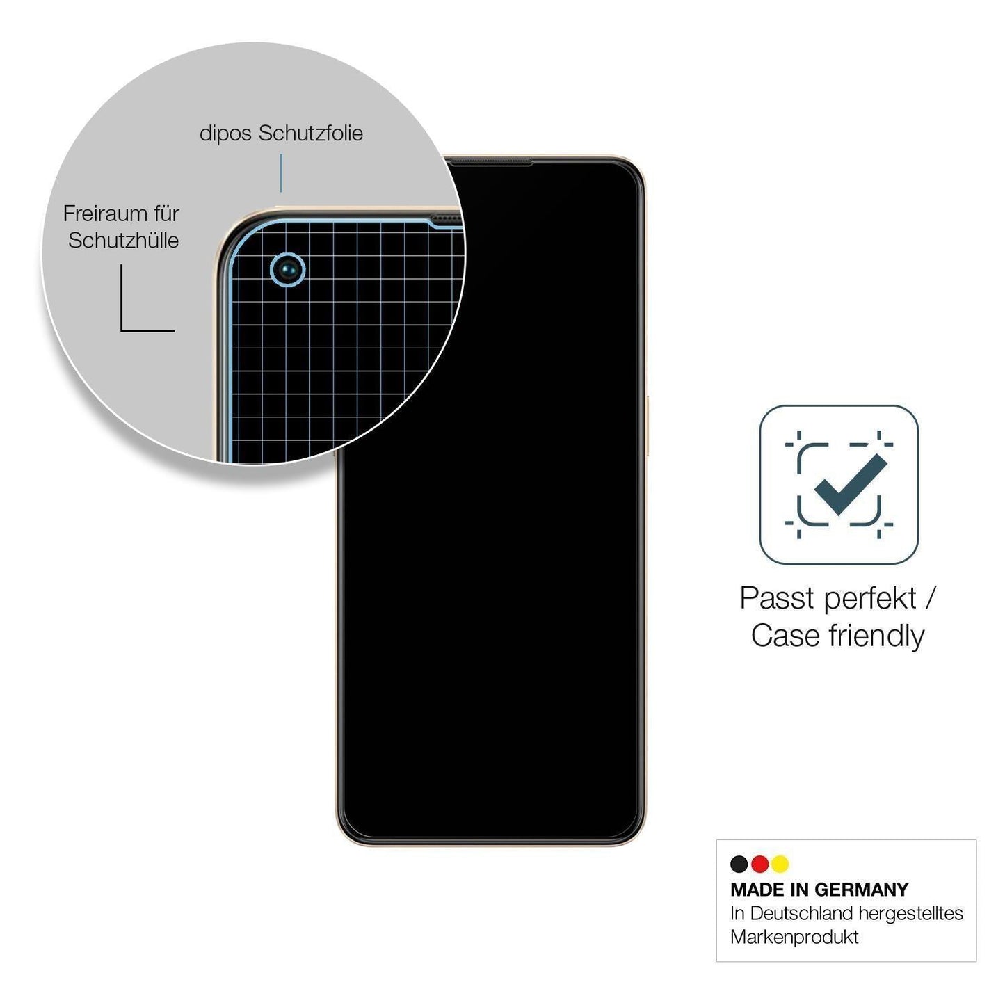 1x 9H Schutzfolie matt für Oppo F21 Pro Panzerfoli (6)