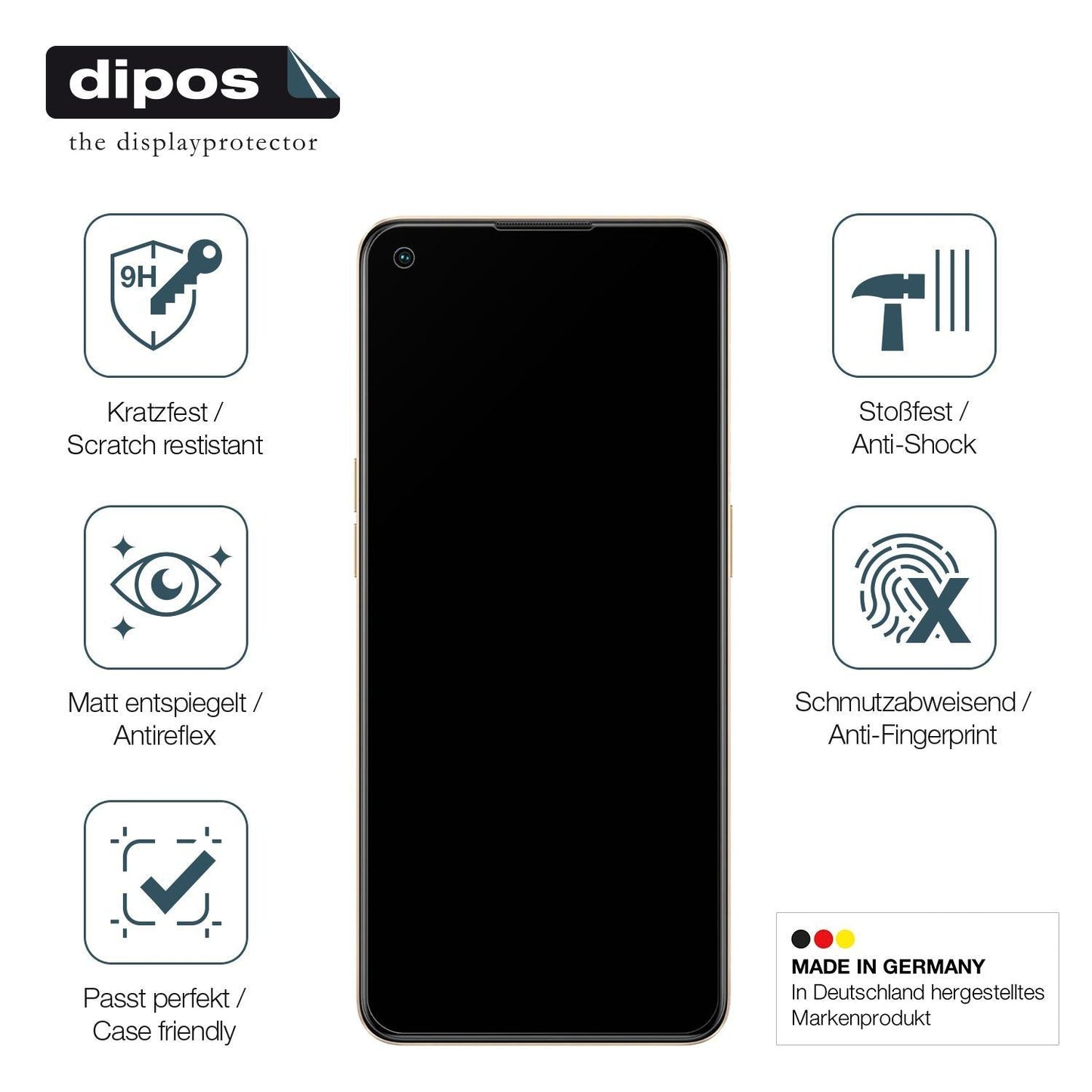 1x 9H Schutzfolie matt für Oppo F21 Pro Panzerfoli (7)