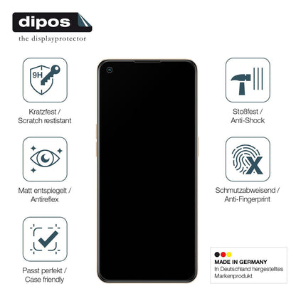1x 9H Schutzfolie matt für Oppo F21 Pro Panzerfoli (7)