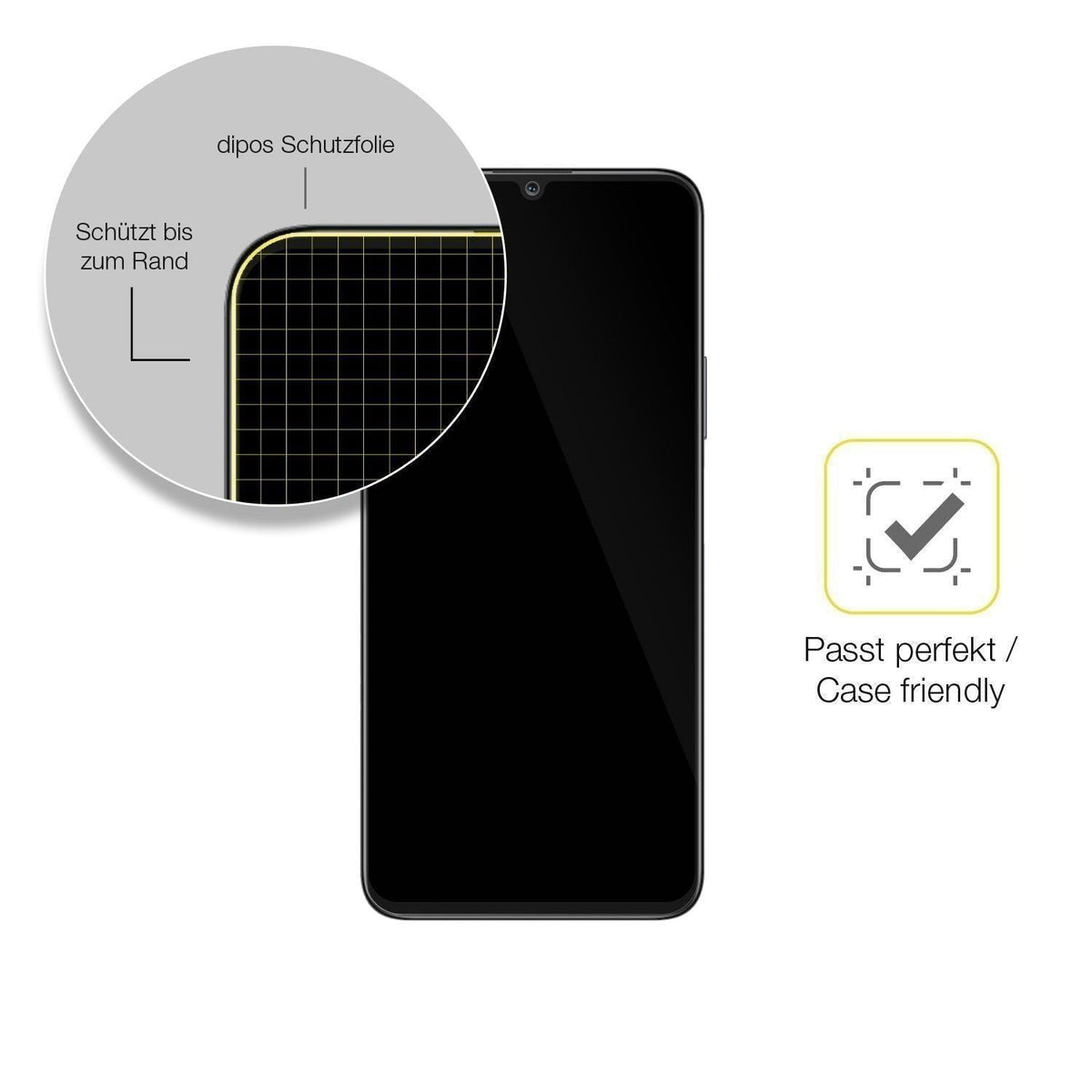 3x 3D Full Cover Schutzfolie für Huawei Honor X7 (6)