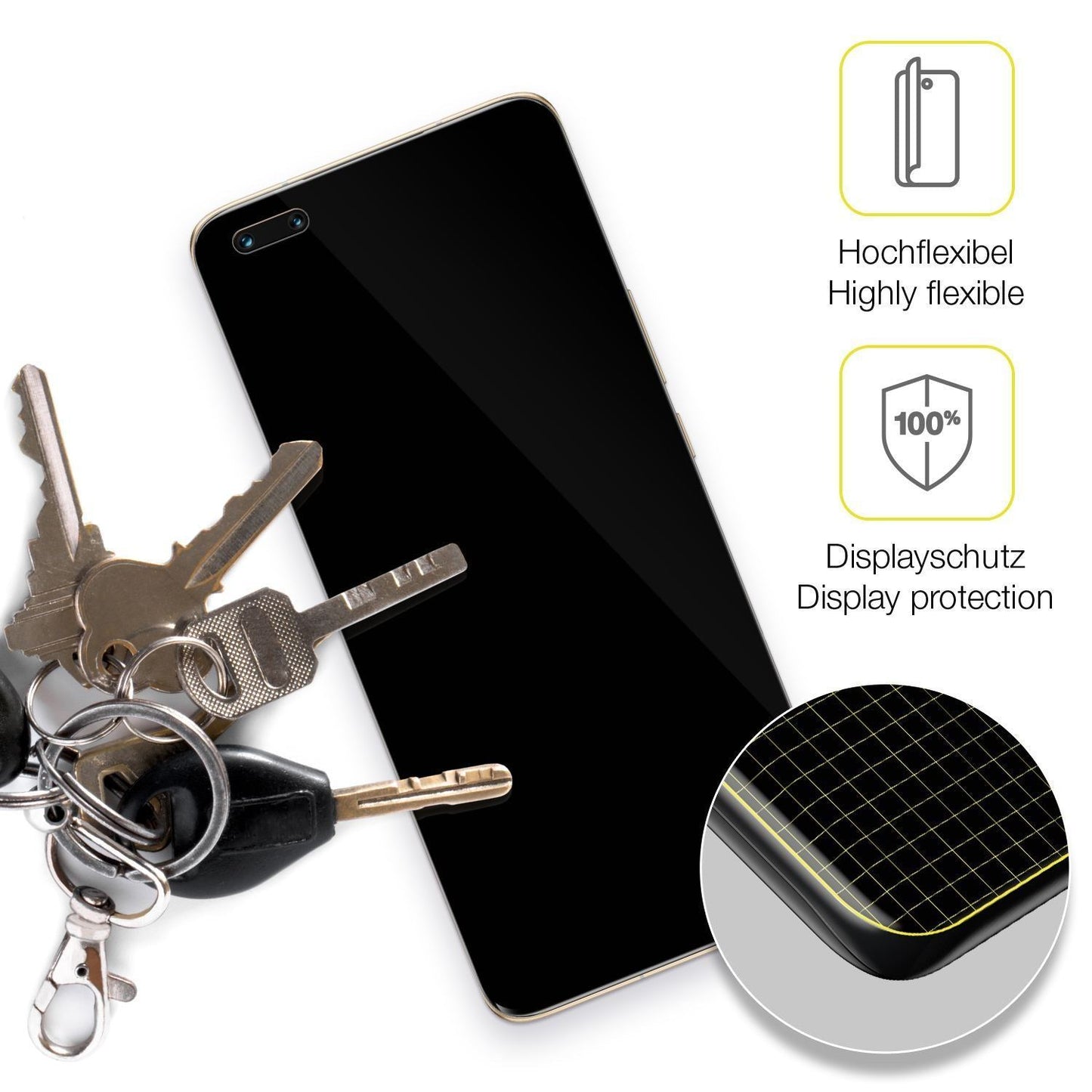 2x 3D Full Cover Schutzfolie für Honor Magic4 Pro (3)