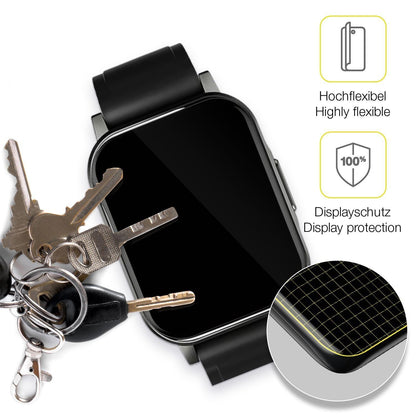 2x 3D Full Cover Schutzfolie für Haylou LS02 watch (3)