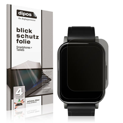 Blickschutzfolie für Haylou LS02 watch matt Schutz (1)