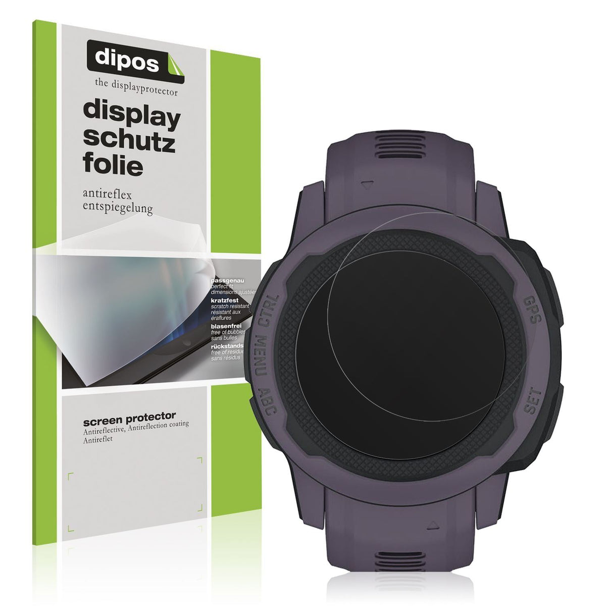 5x Schutzfolie matt für Garmin Instinct 2S (45mm)  (1)