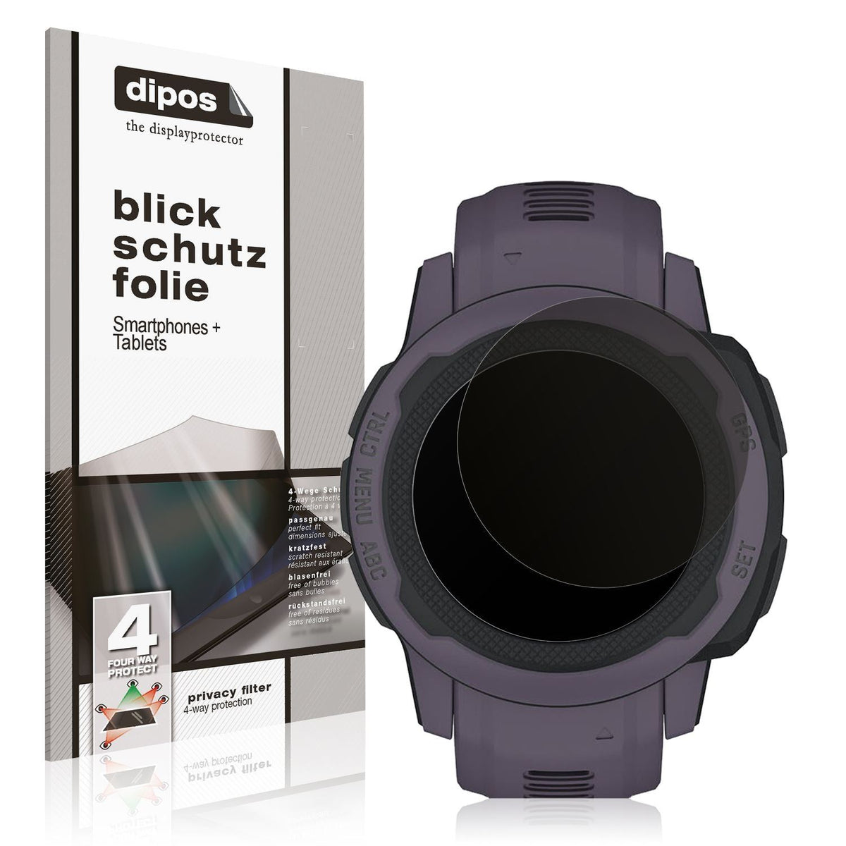 Blickschutzfolie für Garmin Instinct 2S (40mm) mat (1)