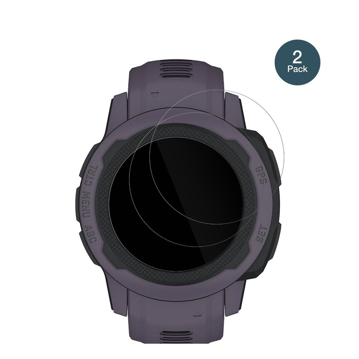 2x 9H Schutzfolie für Garmin Instinct 2S (40mm) Pa (2)
