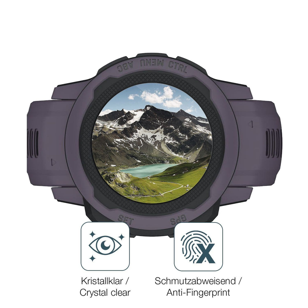 2x 9H Schutzfolie für Garmin Instinct 2S (40mm) Pa (5)