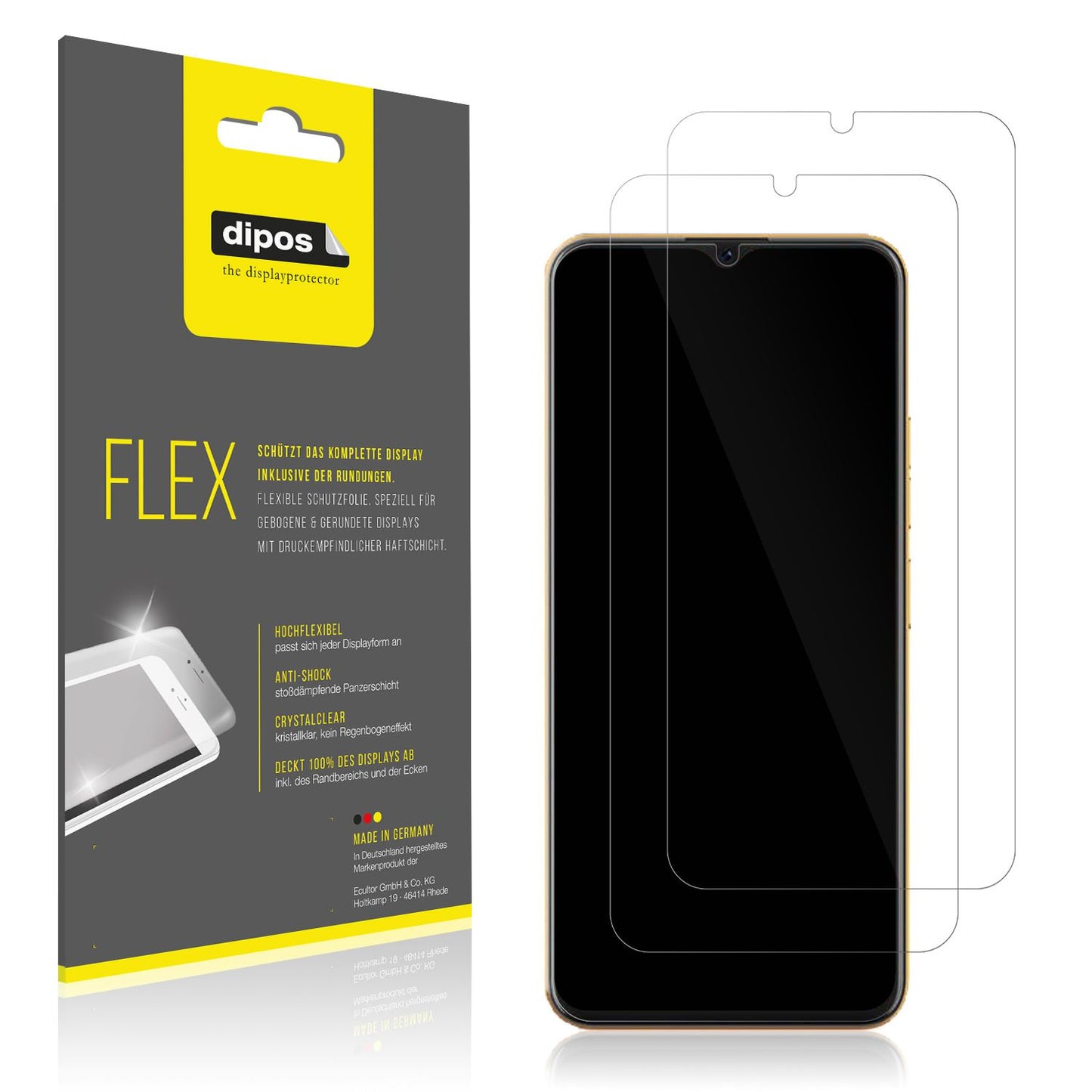 3x 3D Full Cover Schutzfolie für Coolpad Cool 20 P (1)