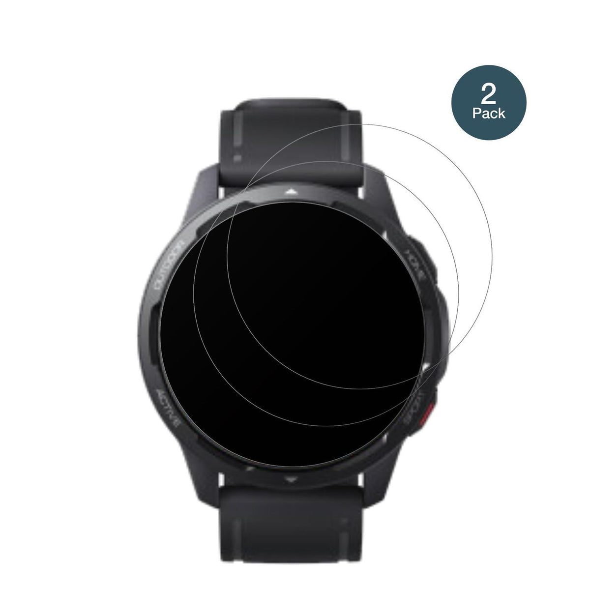 2x 9H Schutzfolie matt für Xiaomi Watch S1 Active  (2)