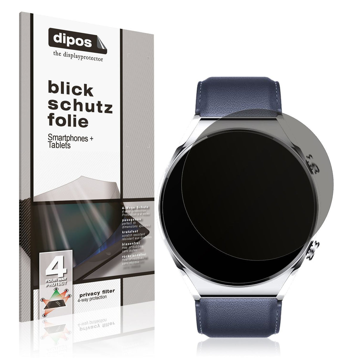 Blickschutzfolie für Xiaomi Watch S1 matt Schutzfo (1)