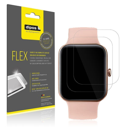 2x 3D Full Cover Schutzfolie für AooDen Smartwatch (1)