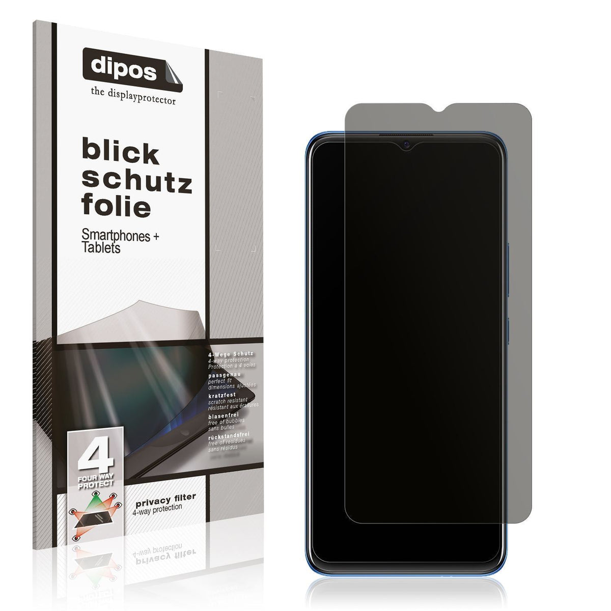 Blickschutzfolie für Vivo Y01 matt Schutzfolie Pri (1)