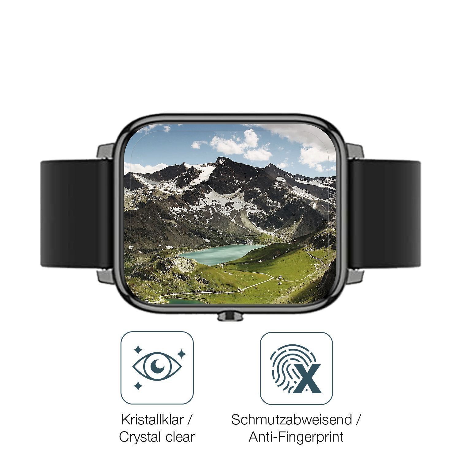 1x 9H Schutzfolie für Popglory Smartwatch Panzerfo (5)