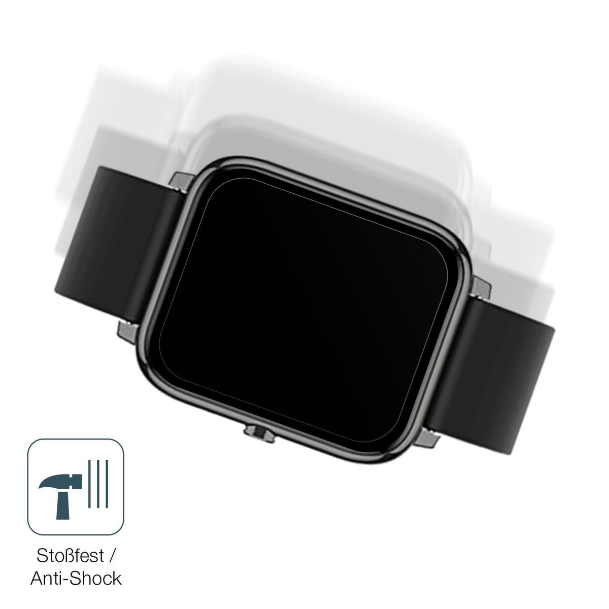 2x 9H Schutzfolie matt für Popglory Smartwatch Pan (4)