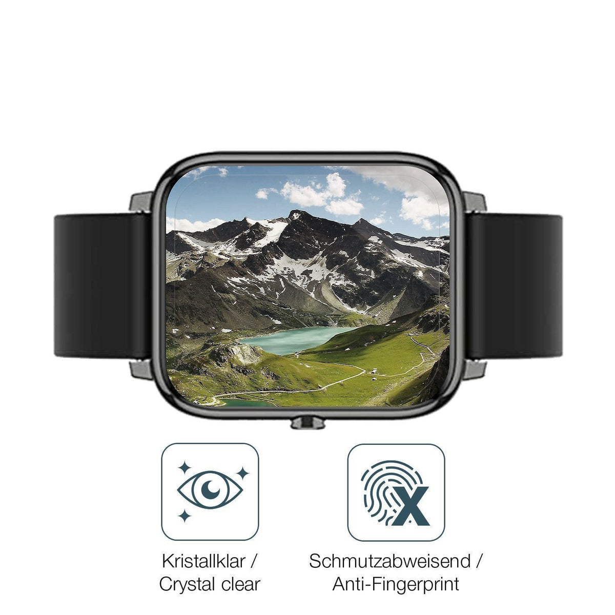 2x 9H Schutzfolie für Popglory Smartwatch Panzerfo (5)