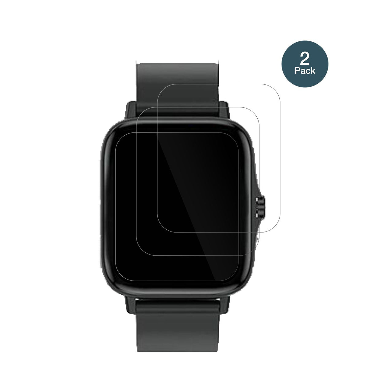 1x 9H Schutzfolie für Kaseemi 1,7 Zoll Smartwatch  (2)