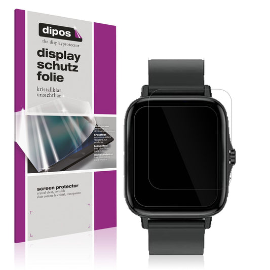 6x Schutzfolie klar für Kaseemi 1,7 Zoll Smartwatc (1)