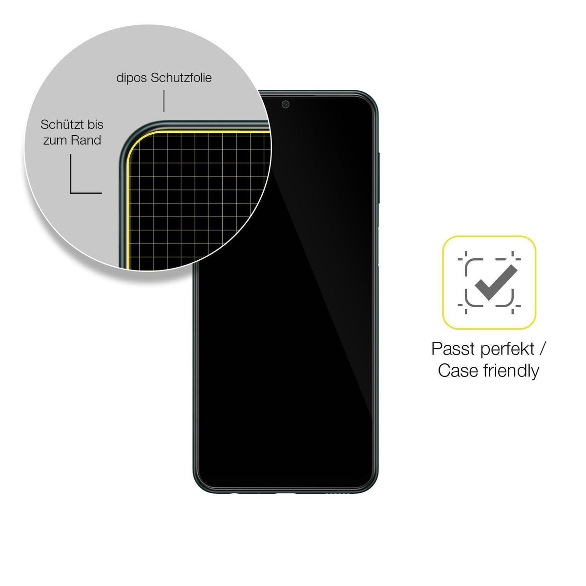 3x 3D Full Cover Schutzfolie für Samsung Galaxy M2 (6)