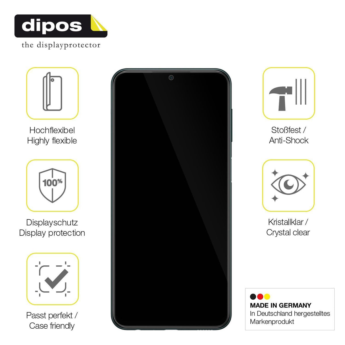 3x 3D Full Cover Schutzfolie für Samsung Galaxy M2 (7)