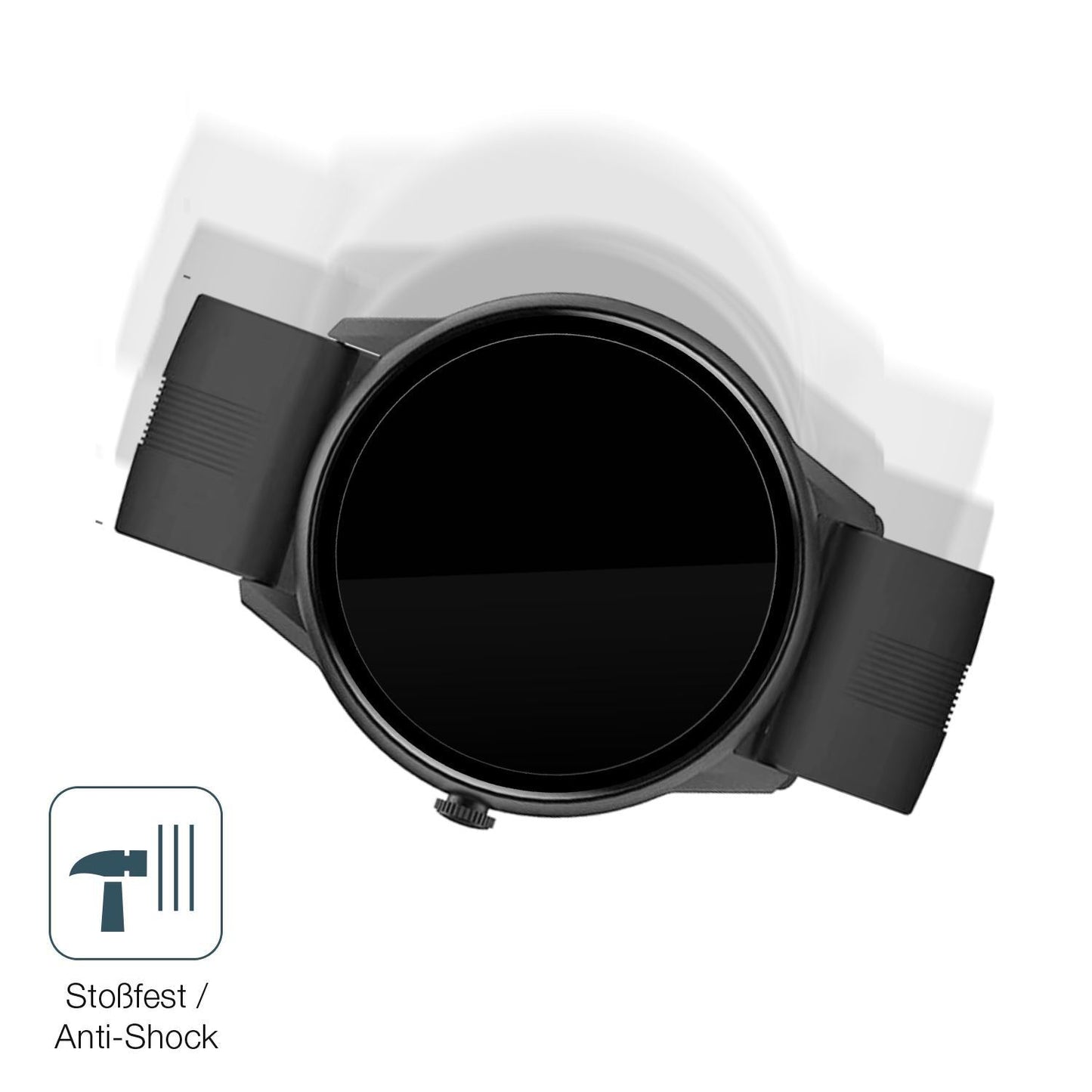 2x 9H Schutzfolie für Lytimes 1,3 Zoll Smartwatch  (4)