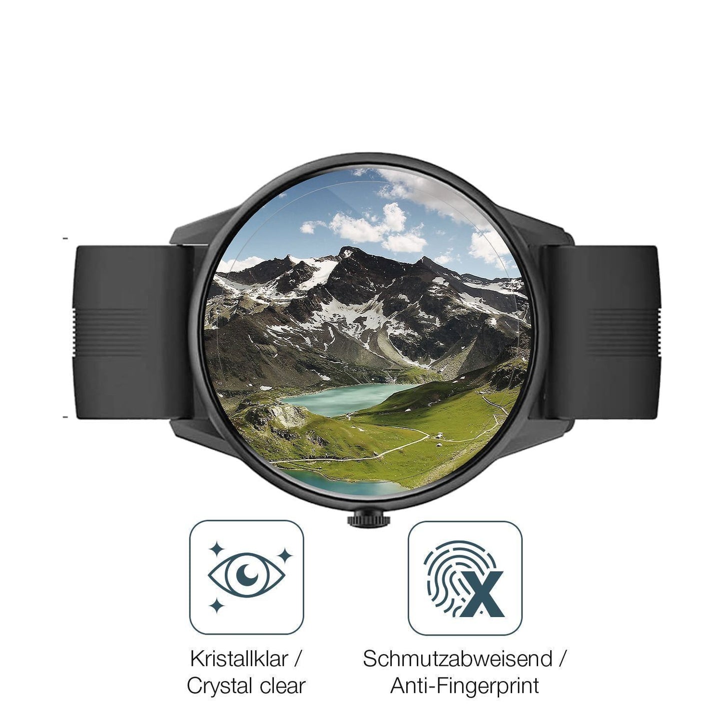 2x 9H Schutzfolie für Lytimes 1,3 Zoll Smartwatch  (5)