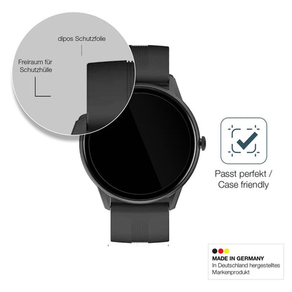 2x 9H Schutzfolie für Lytimes 1,3 Zoll Smartwatch  (6)