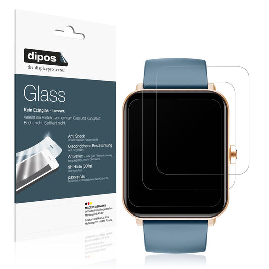 2x 9H Schutzfolie matt für Huakua G50 Smartwatch P (1)
