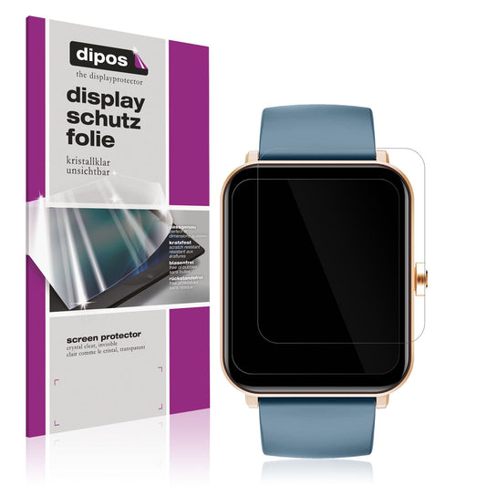 2x Schutzfolie klar für Huakua G50 Smartwatch Disp (1)